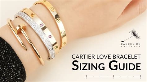 cartier love bracet|cartier love bracelet size chart.